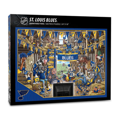 St. Louis Blues Barnyard Fans 500 Piece Puzzle