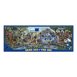 St. Louis Blues Game Day At The Zoo 500 Piece Puzzle