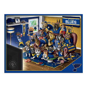 St. Louis Blues Purebred Fans 500 Piece Puzzle - "A Real Nailbiter"