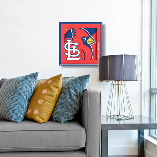 St. Louis Cardinals 3D Logo Series Wall Art - 12