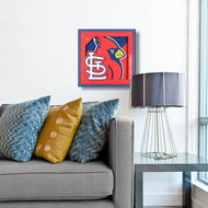 St. Louis Cardinals 3D Logo Series Wall Art - 12"x12"