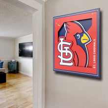 St. Louis Cardinals 3D Logo Series Wall Art - 12"x12"