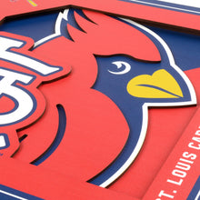 St. Louis Cardinals 3D Logo Series Wall Art - 12"x12"