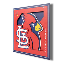 St. Louis Cardinals 3D Logo Series Wall Art - 12"x12"