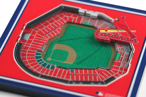 St. Louis Cardinals 3D StadiumViews Coaster Set