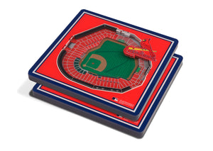 St. Louis Cardinals 3D StadiumViews Coaster Set