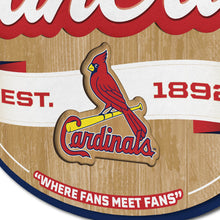 St. Louis Cardinals 3D Fan Cave Wood Sign