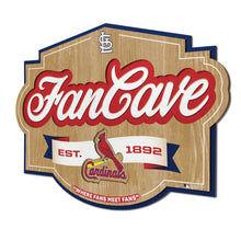 St. Louis Cardinals 3D Fan Cave Wood Sign