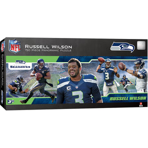 Russell Wilson Seattle Seahawks 12"x36" Panoramic Puzzle