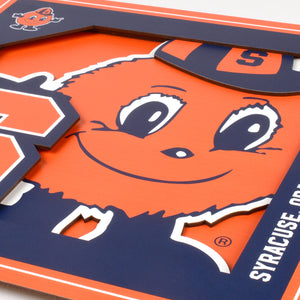 Syracuse Orange 3D Logo Series Wall Art - 12"x12"