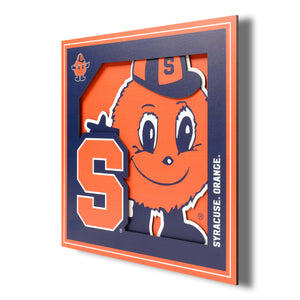 Syracuse Orange 3D Logo Series Wall Art - 12"x12"
