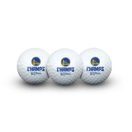 Golden State Warriors 2022 NBA Champions 3-Pack Golf Ball Set