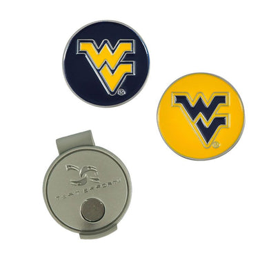 West Virginia Mountaineers Golf Ball Hat Clip & Ball Markers