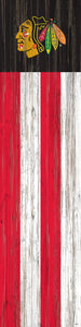Chicago Blackhawks Flag Door Leaner  12"x48"