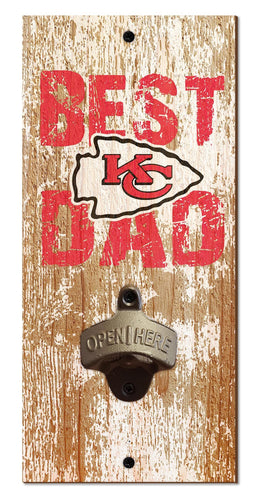 Kansas City Chiefs Best Dad Bottle Opener