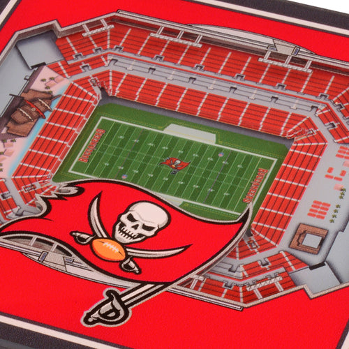 Tampa Bay Buccaneers 3D StadiumViews Coaster Set