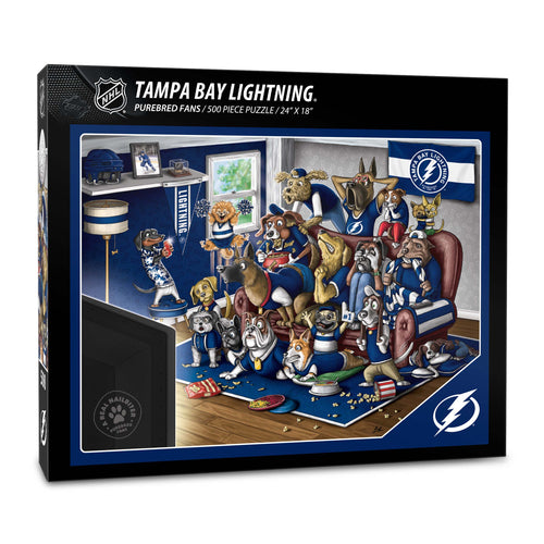 Tampa Bay Lightning Purebred Fans 500 Piece Puzzle - 