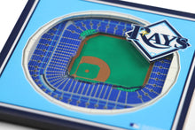 Tampa Bay Rays 3D StadiumViews Coaster Set