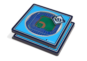 Tampa Bay Rays 3D StadiumViews Coaster Set