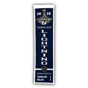 Tampa Bay Lightning 2020 Stanly Cup Champions Heritage Banner