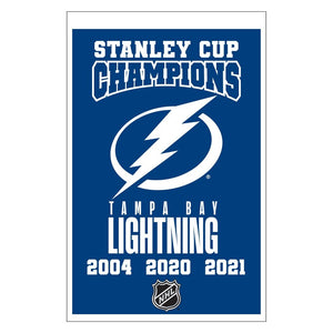 Tampa Bay Lightning Stanley Cup Champions Banner