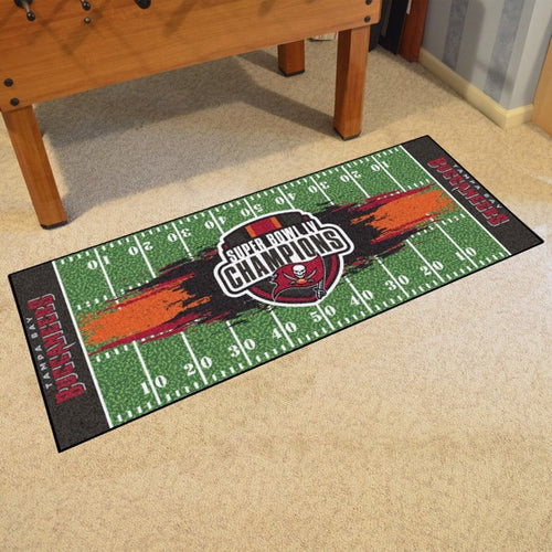 Tampa Bay Buccaneers Super Bowl LV Champions Football Field Runner