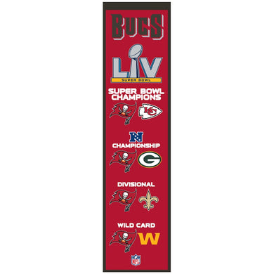 Tampa Bay Buccaneers Road to The Super Bowl LV Championship Heritage Banner 