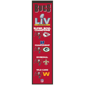 Tampa Bay Buccaneers Road to The Super Bowl LV Championship Heritage Banner 