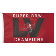 Tampa Bay Buccaneers Super Bowl LV Champions Deluxe Flag 