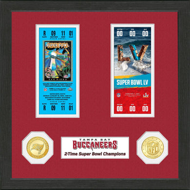 Tampa Bay Buccaneers 2-Time Super Bowl Champions Ticket Collection