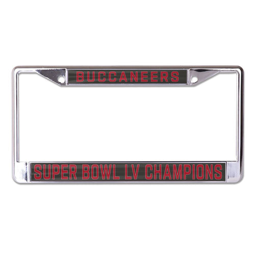 Tampa Bay Buccaneers Super Bowl LV Champions Metal Laser Cut License Plate Frame #2