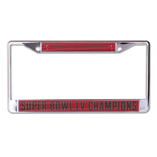 Tampa Bay Buccaneers Super Bowl LV Champions Metal Laser Cut License Plate Frame 