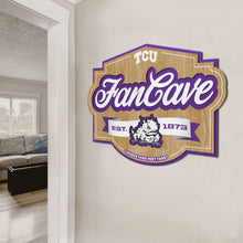 TCU Horned Frogs 3D Fan Cave Wood Sign