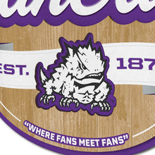 TCU Horned Frogs 3D Fan Cave Wood Sign