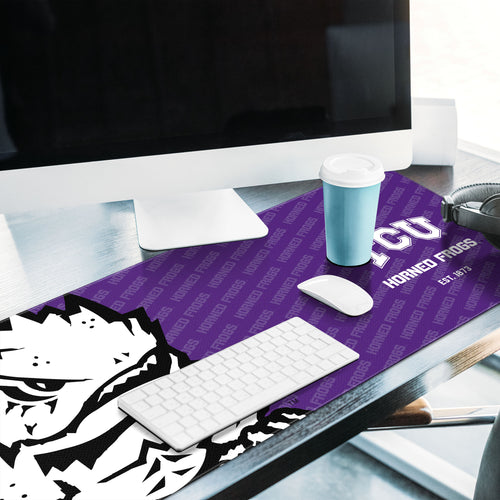TCU Horned Frogs Logo Series Desk Pad