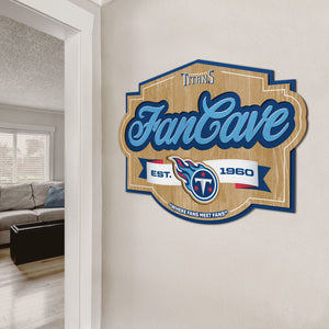 Tennessee Titans 3D Fan Cave Wood Sign