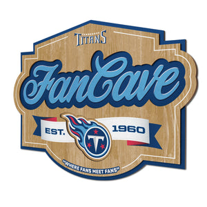 Tennessee Titans 3D Fan Cave Wood Sign