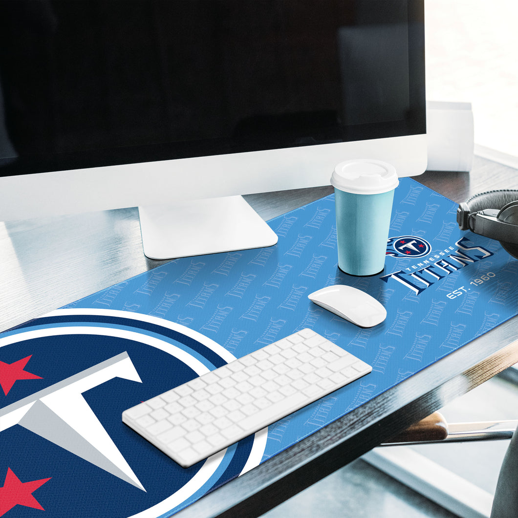 Nfl Tennessee Titans Logo Series 31.5 X 12 Desk Pad : Target