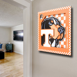 Tennessee Volunteers 3D Logo Series Wall Art - 12"x12"