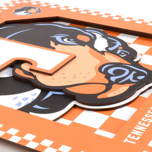 Tennessee Volunteers 3D Logo Series Wall Art - 12"x12"