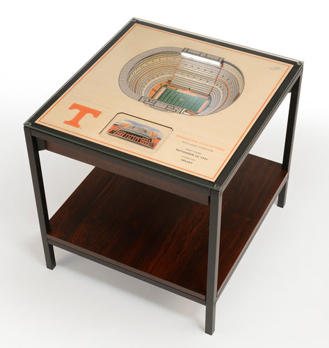 Tennessee Volunteers 25 Layer Lighted StadiumView End Table