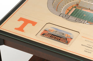 Tennessee Volunteers 25 Layer Lighted StadiumView End Table