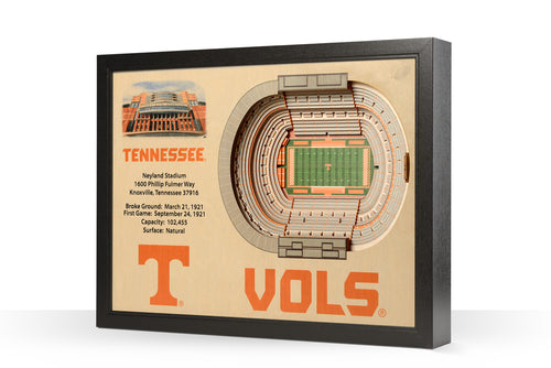 Tennessee Volunteers Neyland Stadium 3D Stadiumview Wall Art