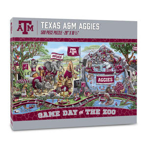 Texas A&M Aggies Game Day At The Zoo 500 Piece Puzzle