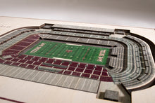 Texas A&M Aggies Football 5 Layer 3D Stadiumview Wall Art