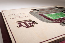 Texas A&M Aggies Football 5 Layer 3D Stadiumview Wall Art