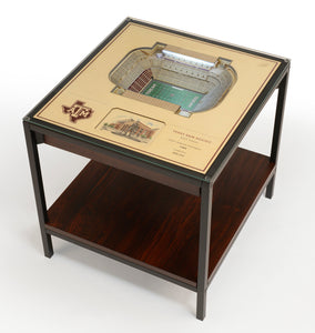 Texas A&M Aggies  25 Layer Lighted StadiumView End Table