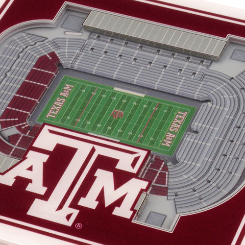 Texas A&M Aggies 3D StadiumViews Coaster Set