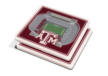 Texas A&M Aggies 3D StadiumViews Coaster Set