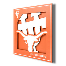 Texas Longhorns 3D Logo Series Wall Art - 12"x12"